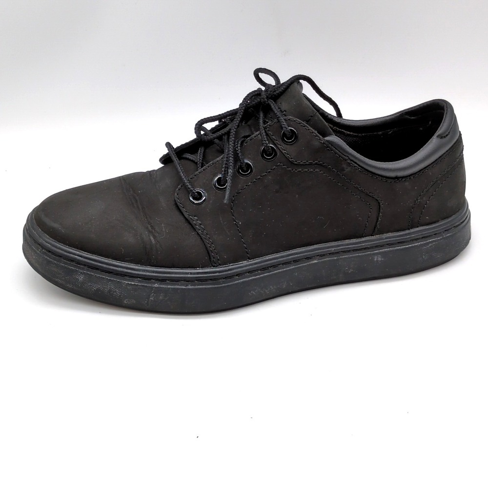 Timberland Shoes Womens Black 9.5 Leather Walking Oxfords Work Comfort A1346‎